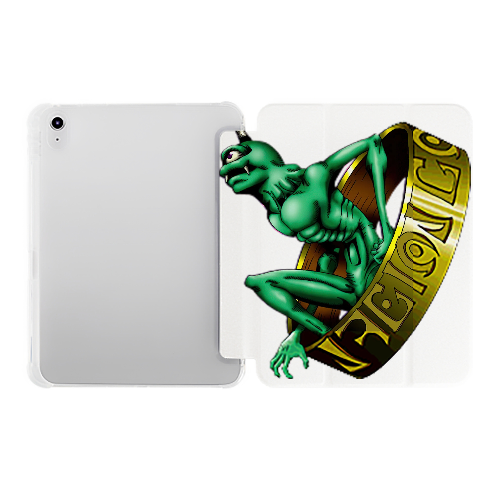 （画像用） 遊☆戯☆王 Yu-Gi-Oh! IPad ケース ペン収納付き 三つ折りスタンド PUレザー×シリコン 対応機種9.5/10.5/10.9インチ